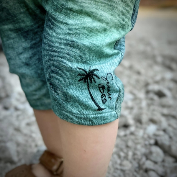 Bügelbild - SET A6   "Summer Vibes - schwarz "
